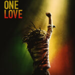 Meilleur fournisseur abonnement IPTV Maroc abordable et moins cher.Affiche officielle du film « Bob Marley : One Love », mettant en vedette une silhouette de Bob Marley avec son poing levé, éclairée dans des couleurs sur le thème du reggae.