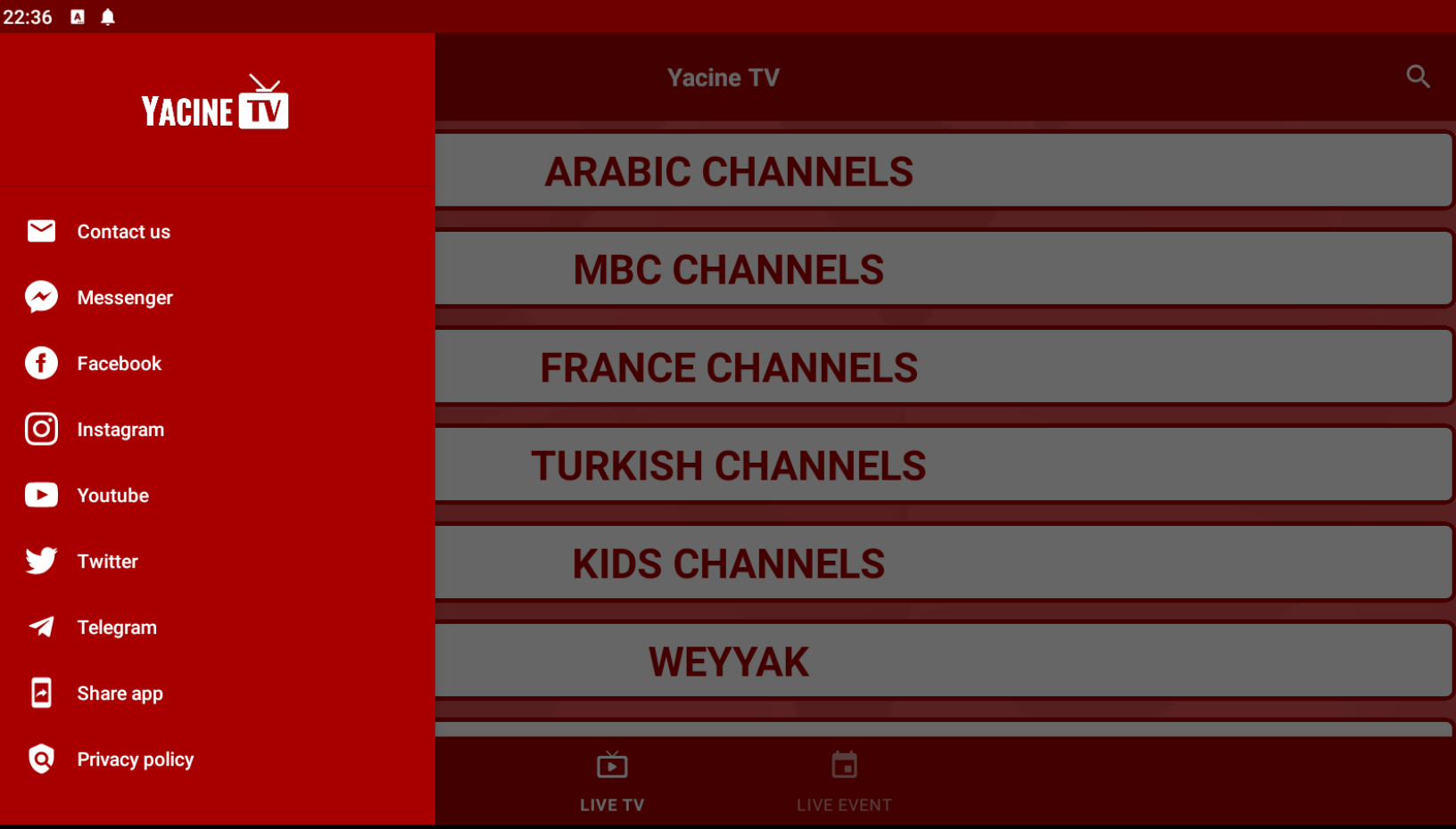 yacine tv